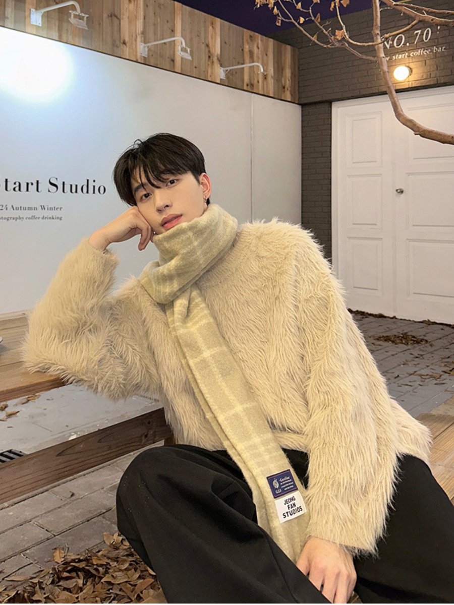 mink hair loose sweater sinclub2272