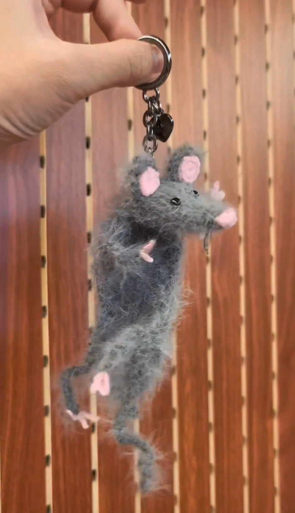 Plush mouse available in three colors