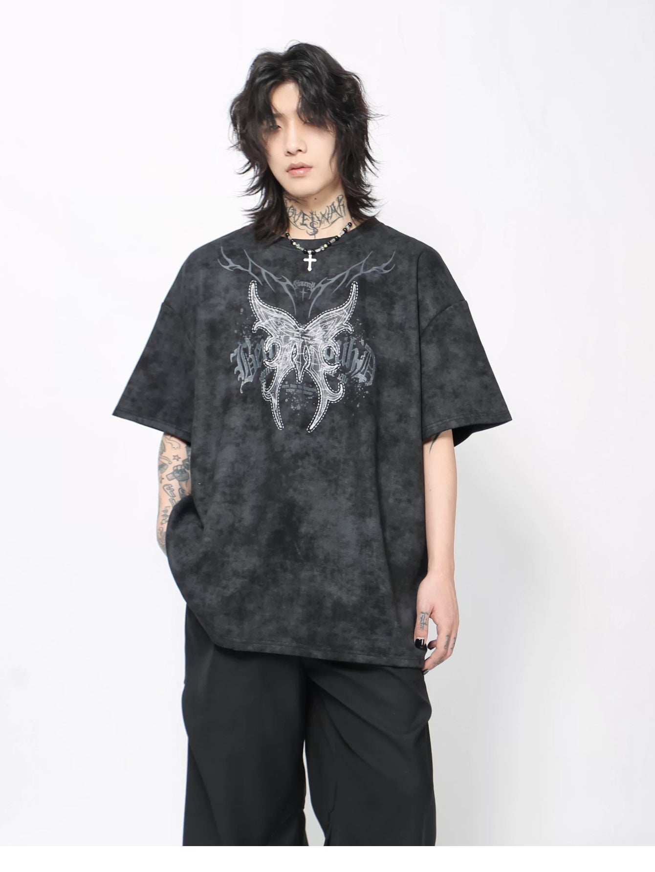 Vintage Faux Suede Oversized T-Shirt