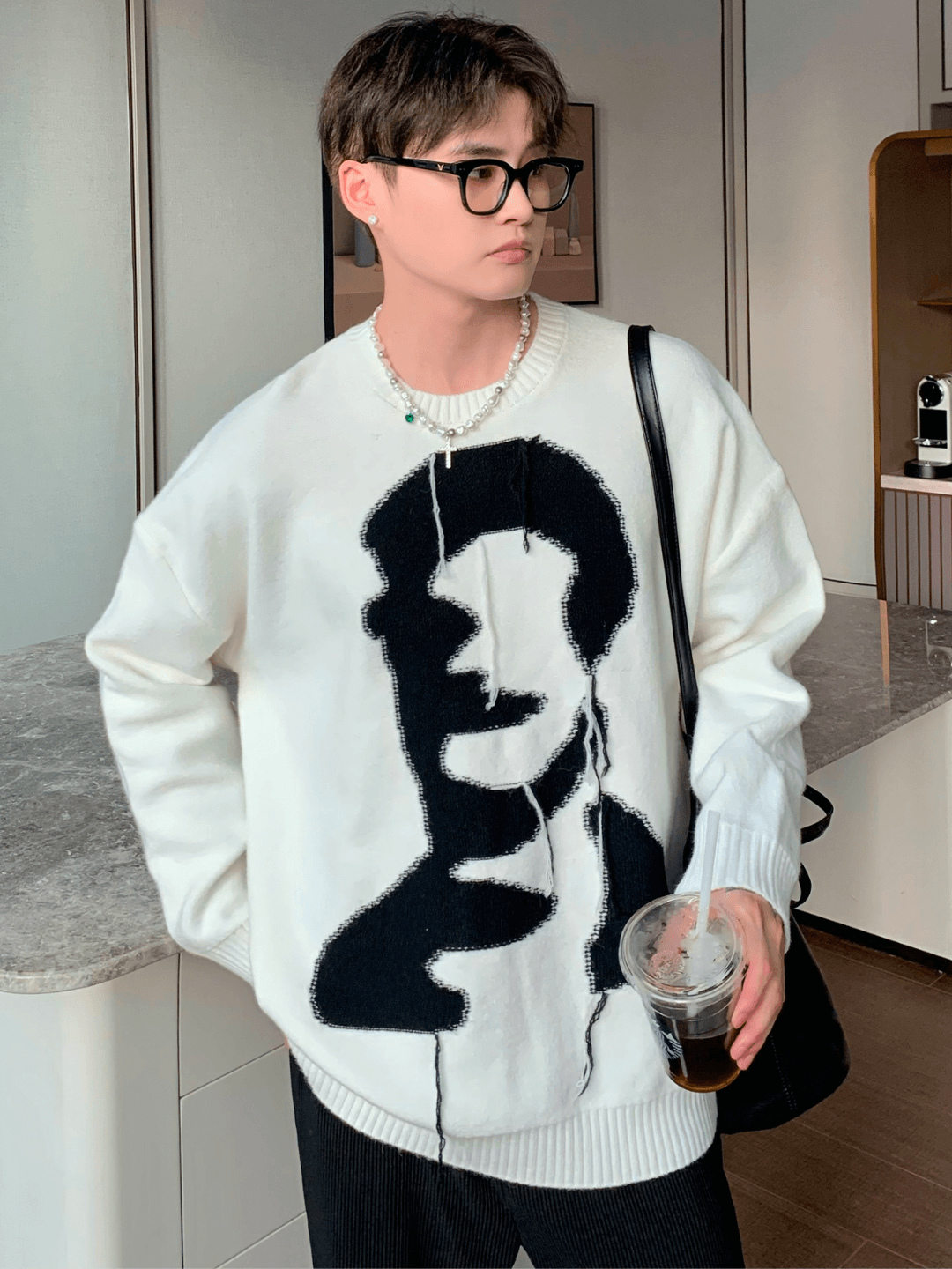 High End Round Neck Sweater sinclub5586
