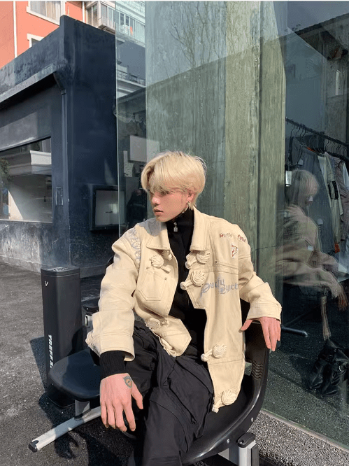 white denim jacket sinclub069