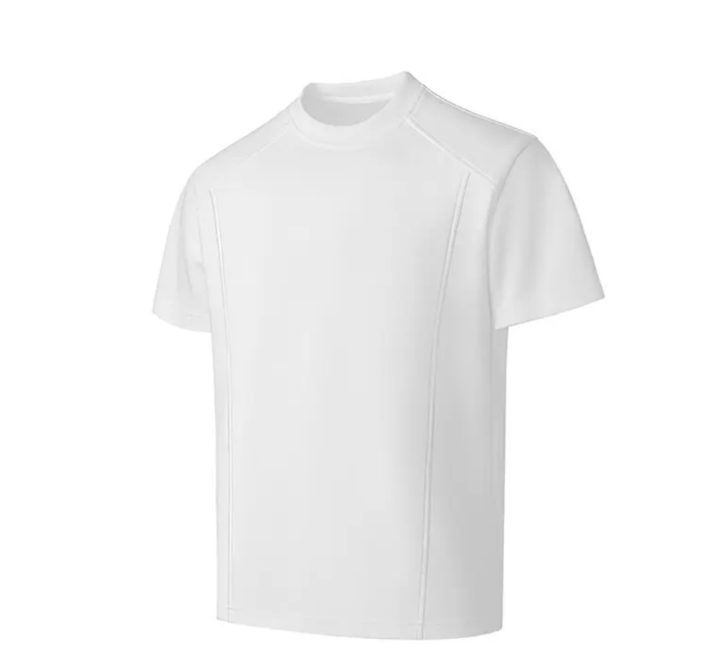 Plus-size men's summer new style solid color versatile Mamba cotton patchwork short sleeve wide