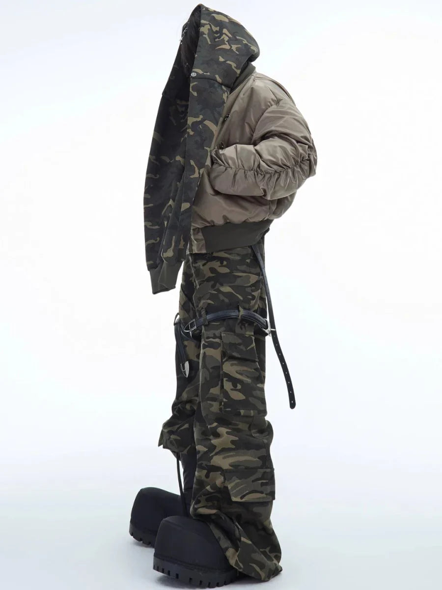 CAMOUFLAGE COTTON JACKET sinclub9061