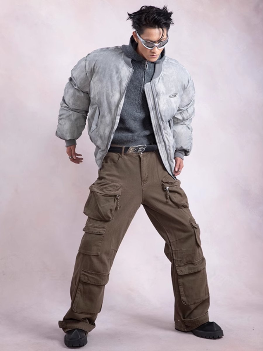 Multi-Pockets Cotton Coat Jacket sinclub0215