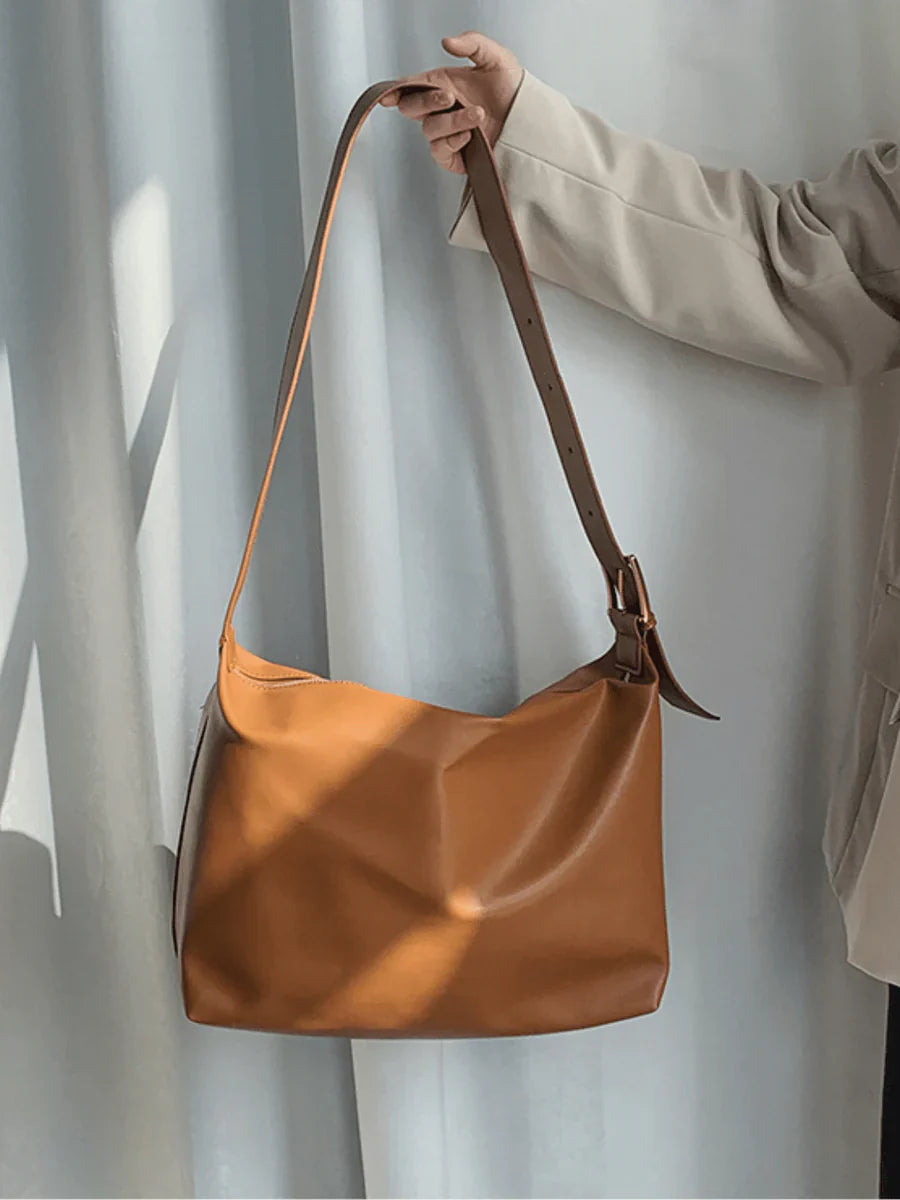 STREET LEATHER SHOULDER BAG sinclub9789