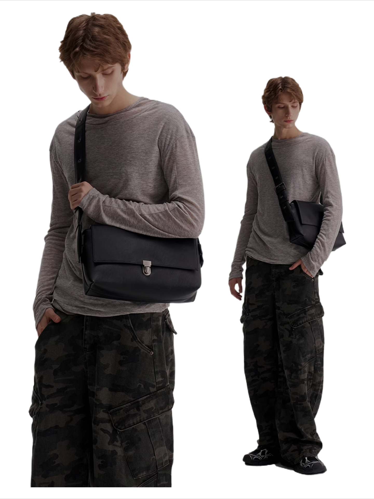 Flap lock bag niche designer boys high-end trendy brand accessible luxury genderless square bag crossbody bag shoulder bag for women