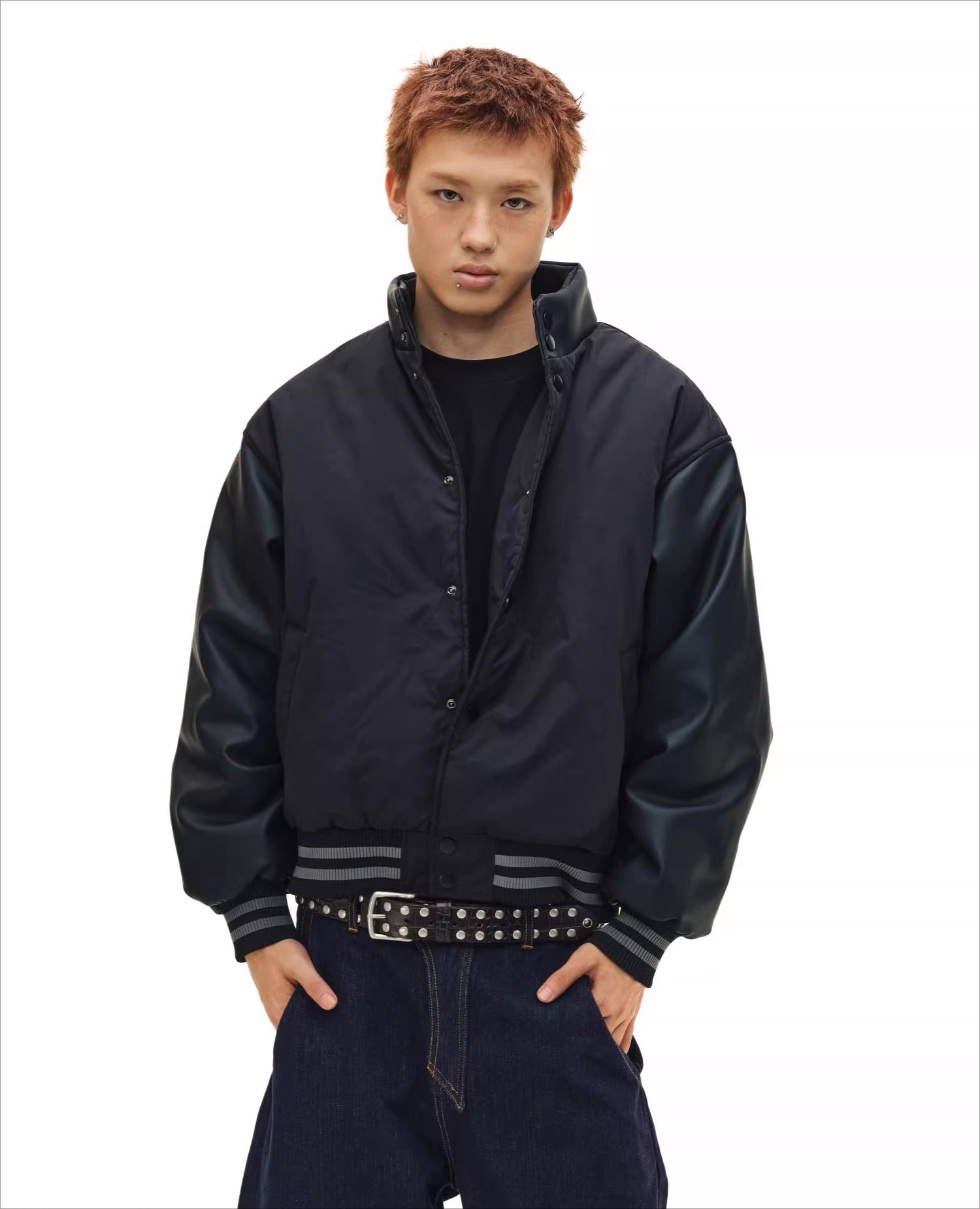 Retro american short cleanfit version thickened cotton baseball jacketoutwear SIN0829