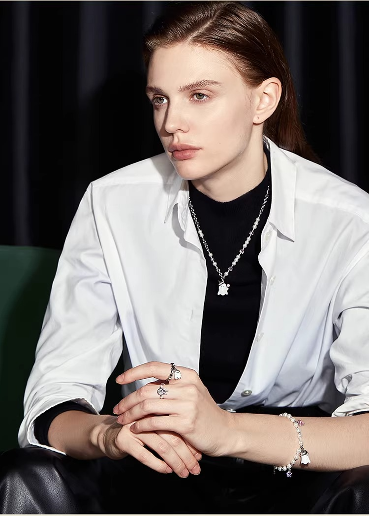 Little Ghost Ring Female Niche Design Ring High Sense Open Index Finger WY018