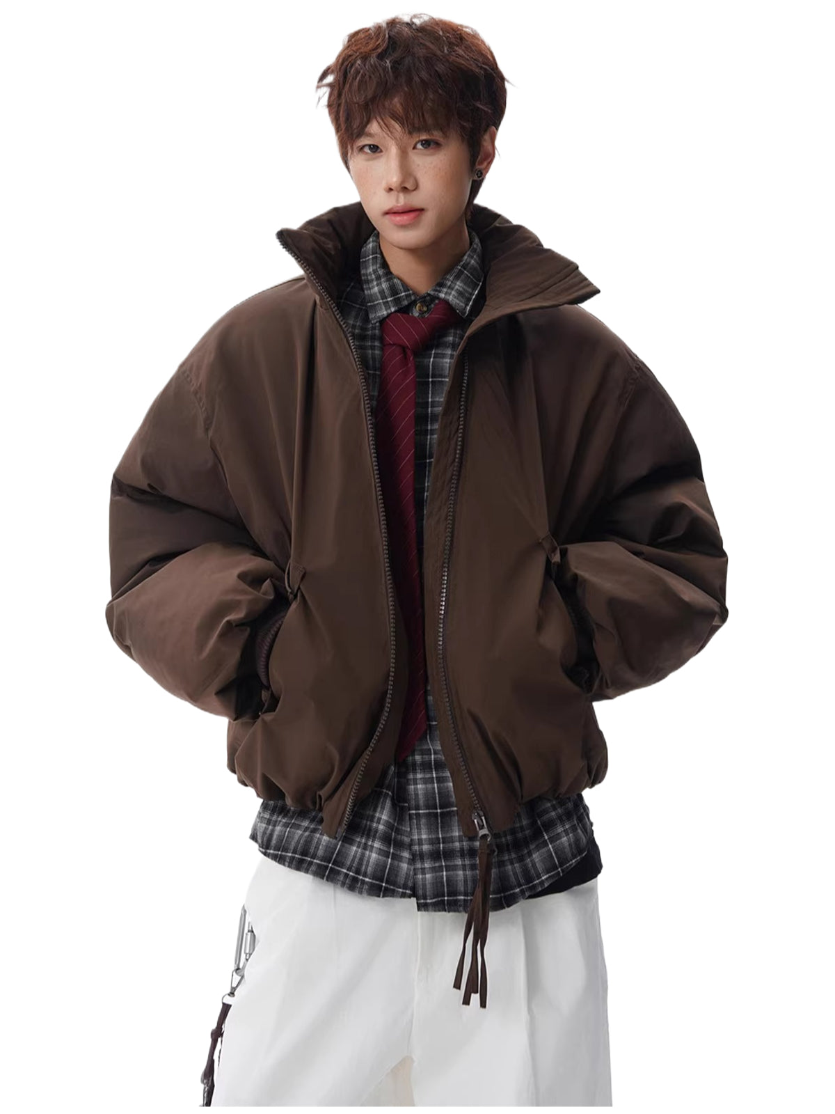 High street stand collar cotton padded puffer jacket SIN0861