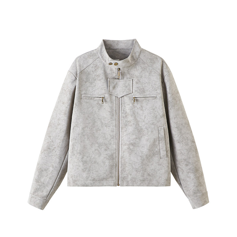 Vintage tie-dye Harrington stand-up collar jacket SIN0951