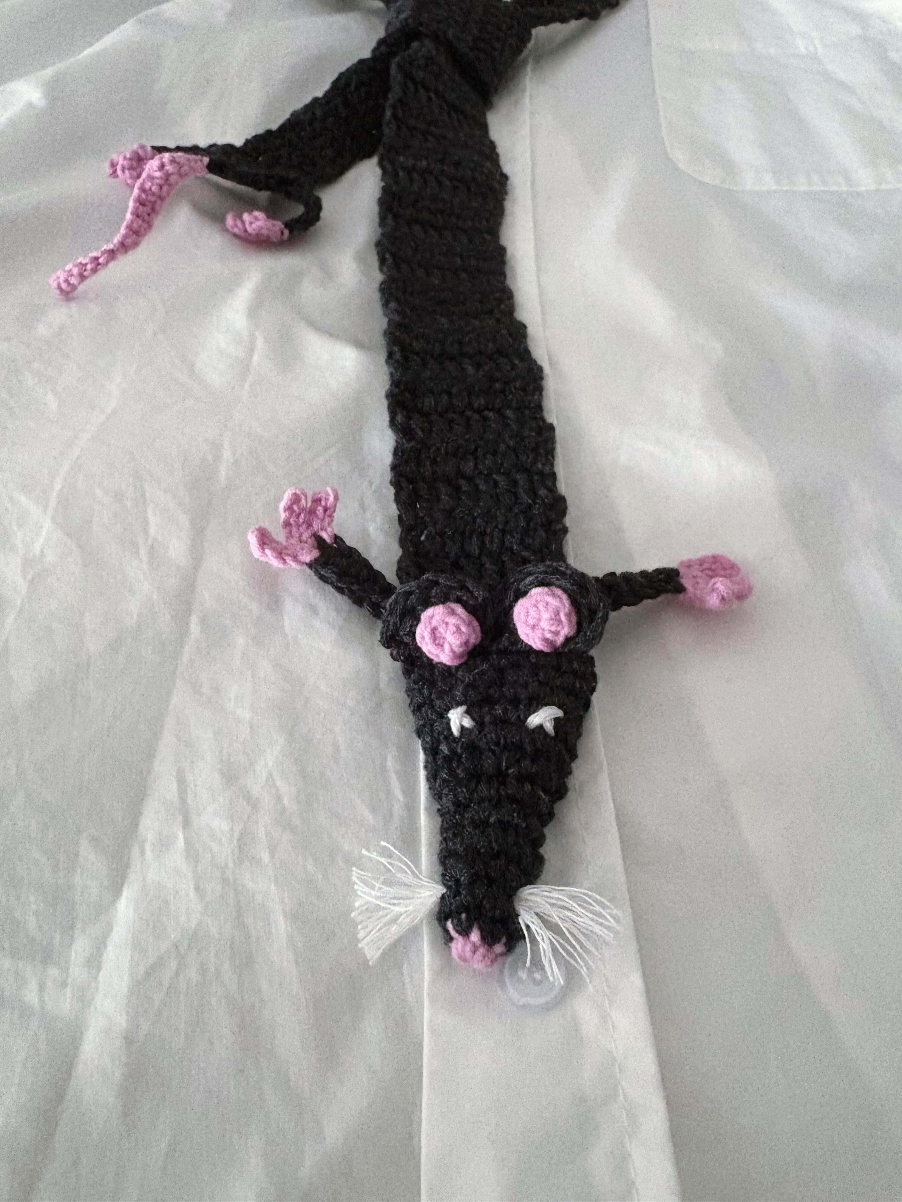 Black mouse tie