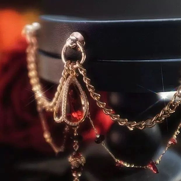 "Rose Garden" Zircon Necklace and Bracelet