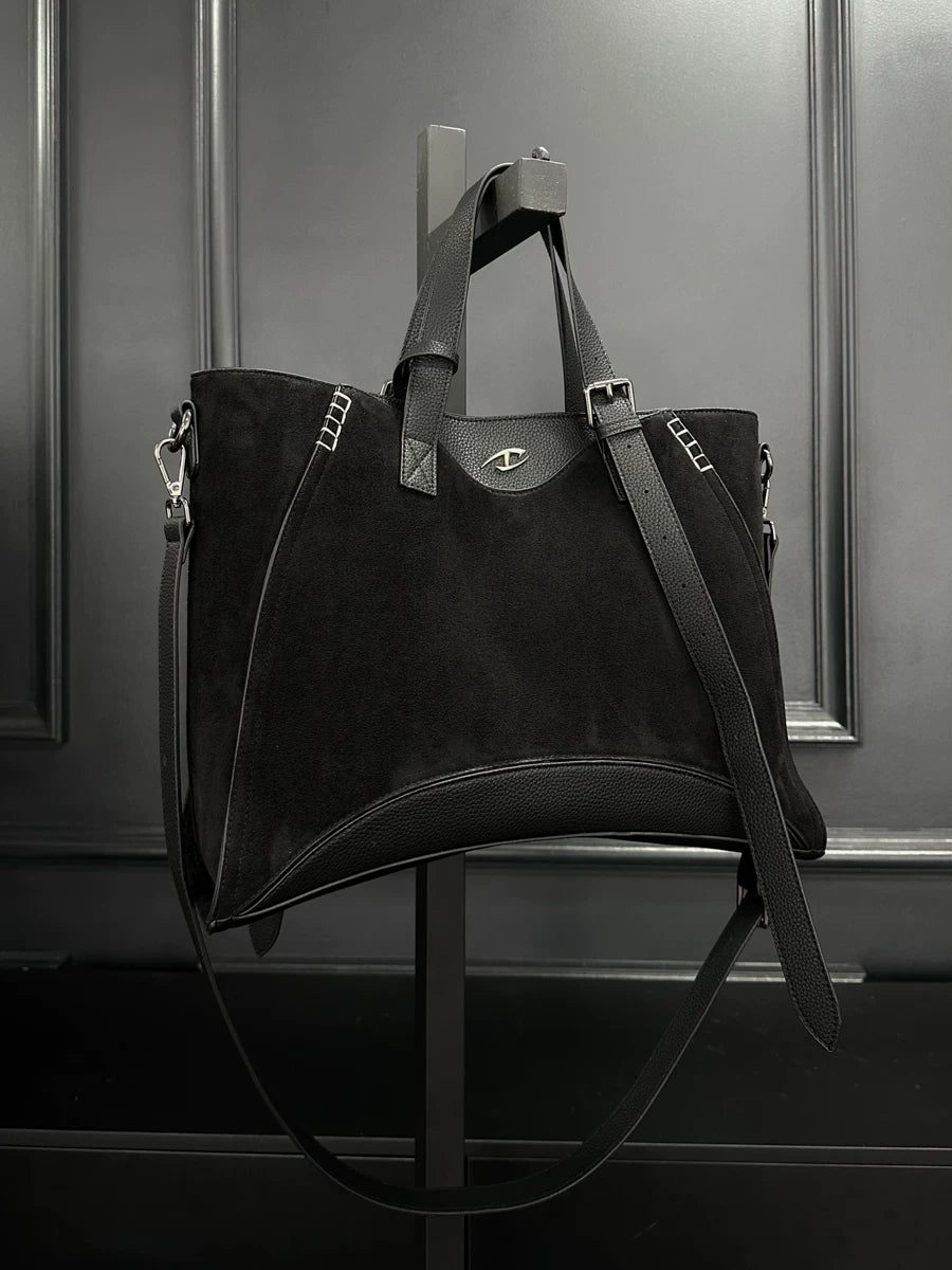 Maya Suede Tote Bag Large Capacity Shoulder & Crossbody-sinclub507