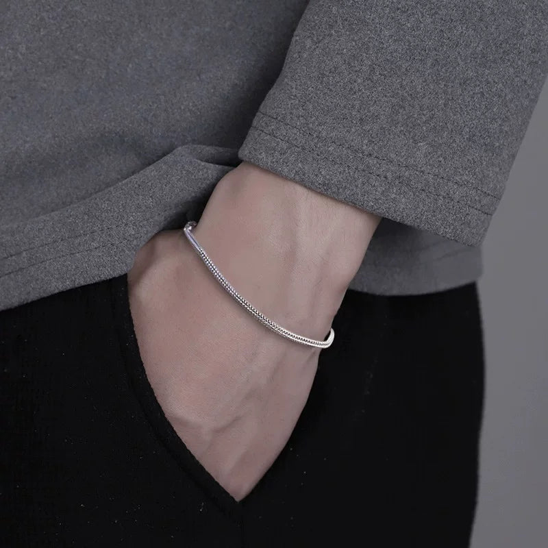Titanium steel bracelet: simple, elegant, trendy, niche, minimalist, and understated WY8006