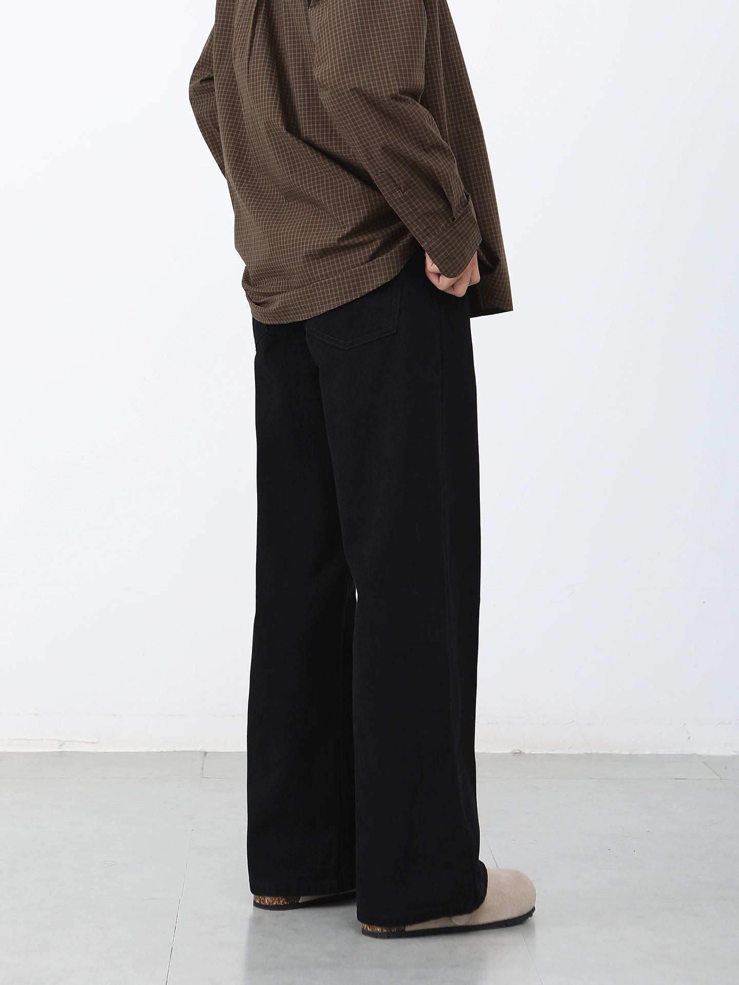 Black Jeans Men's Straight Casual Pants SIN0947