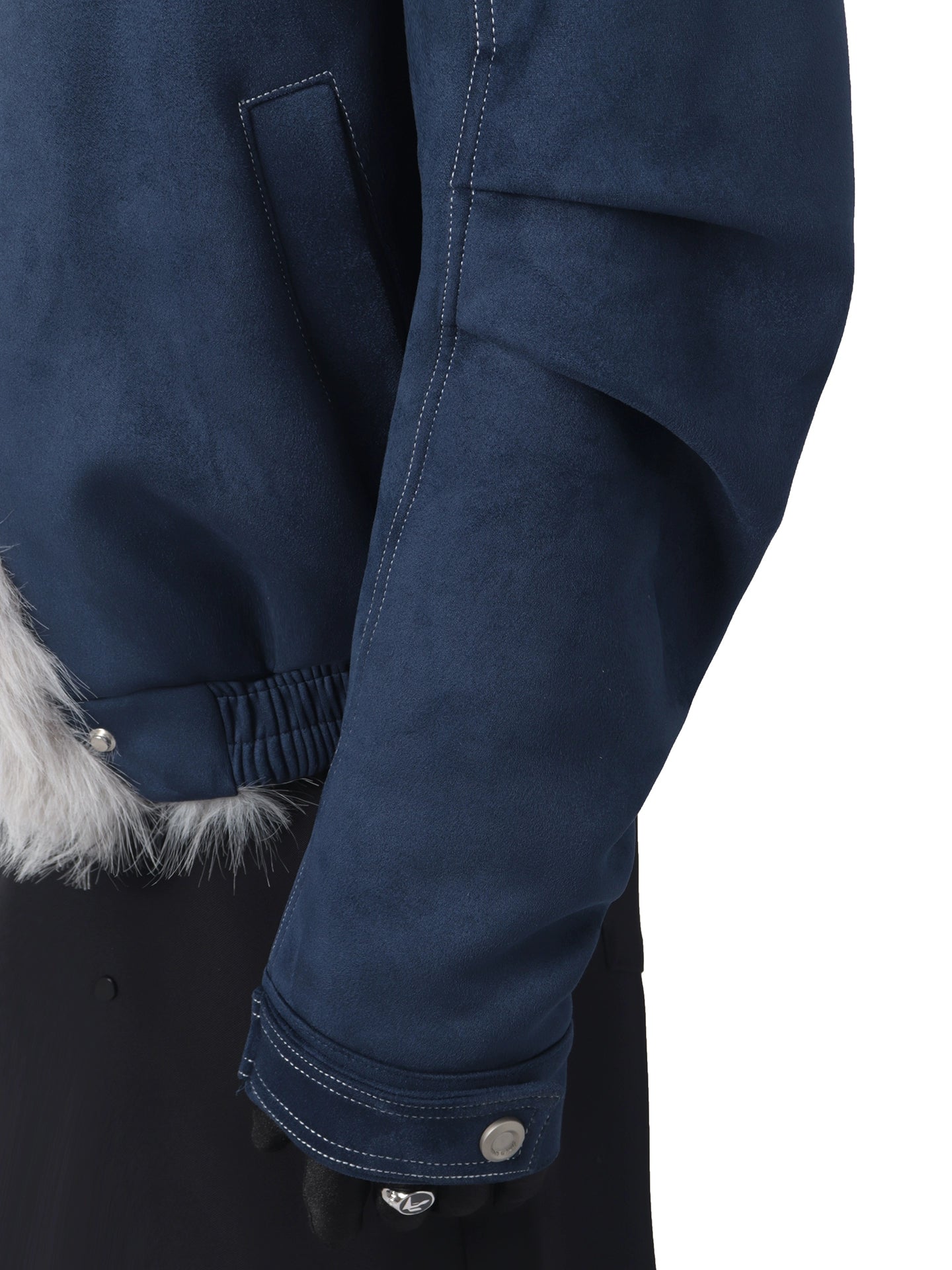 Winter mountain carving suede thickened sweater neck cotton-padded coat men's design sense imitation fur cotton clothes tide