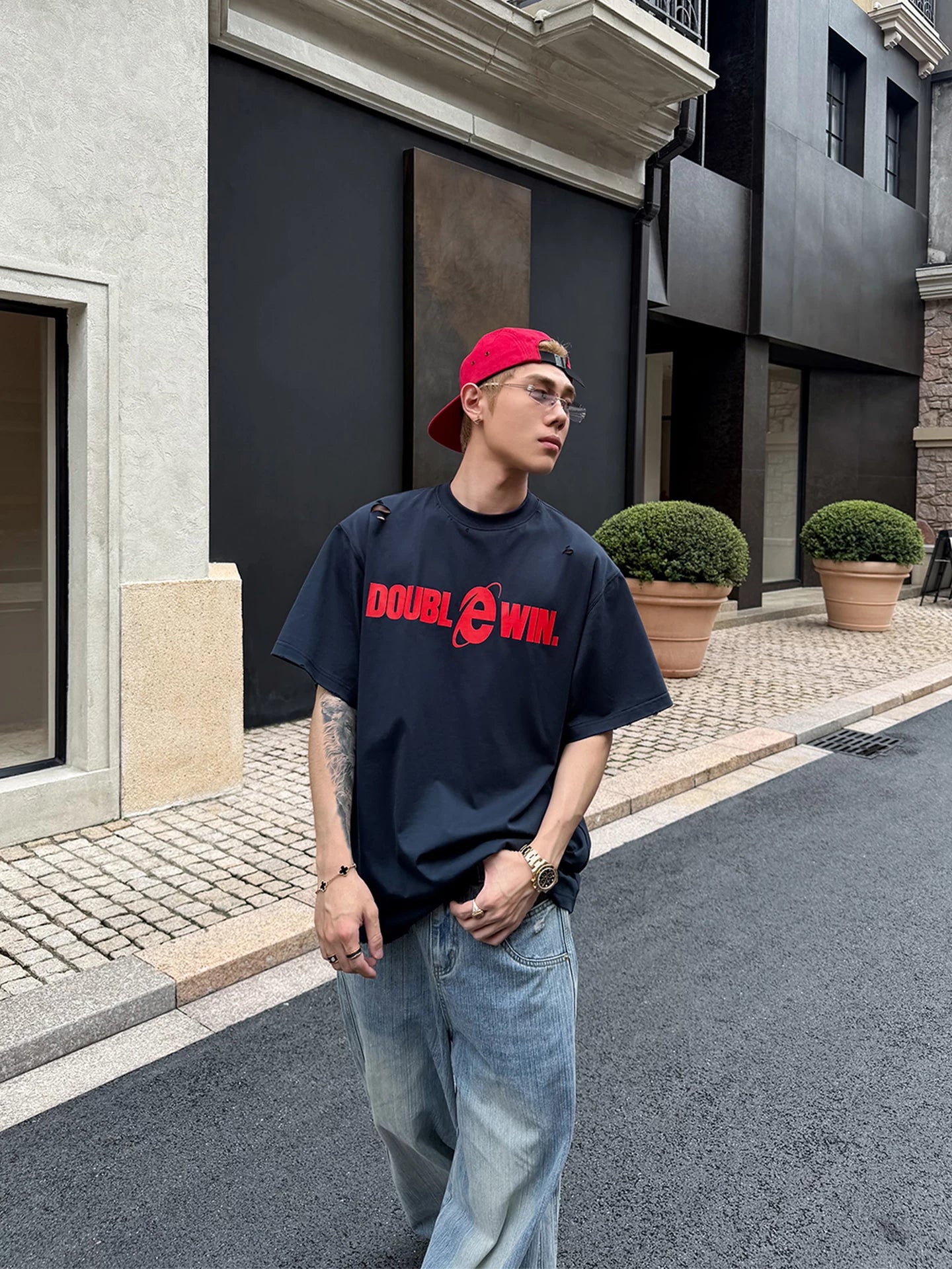 Vintage Street Graphic Tee-sinclub13