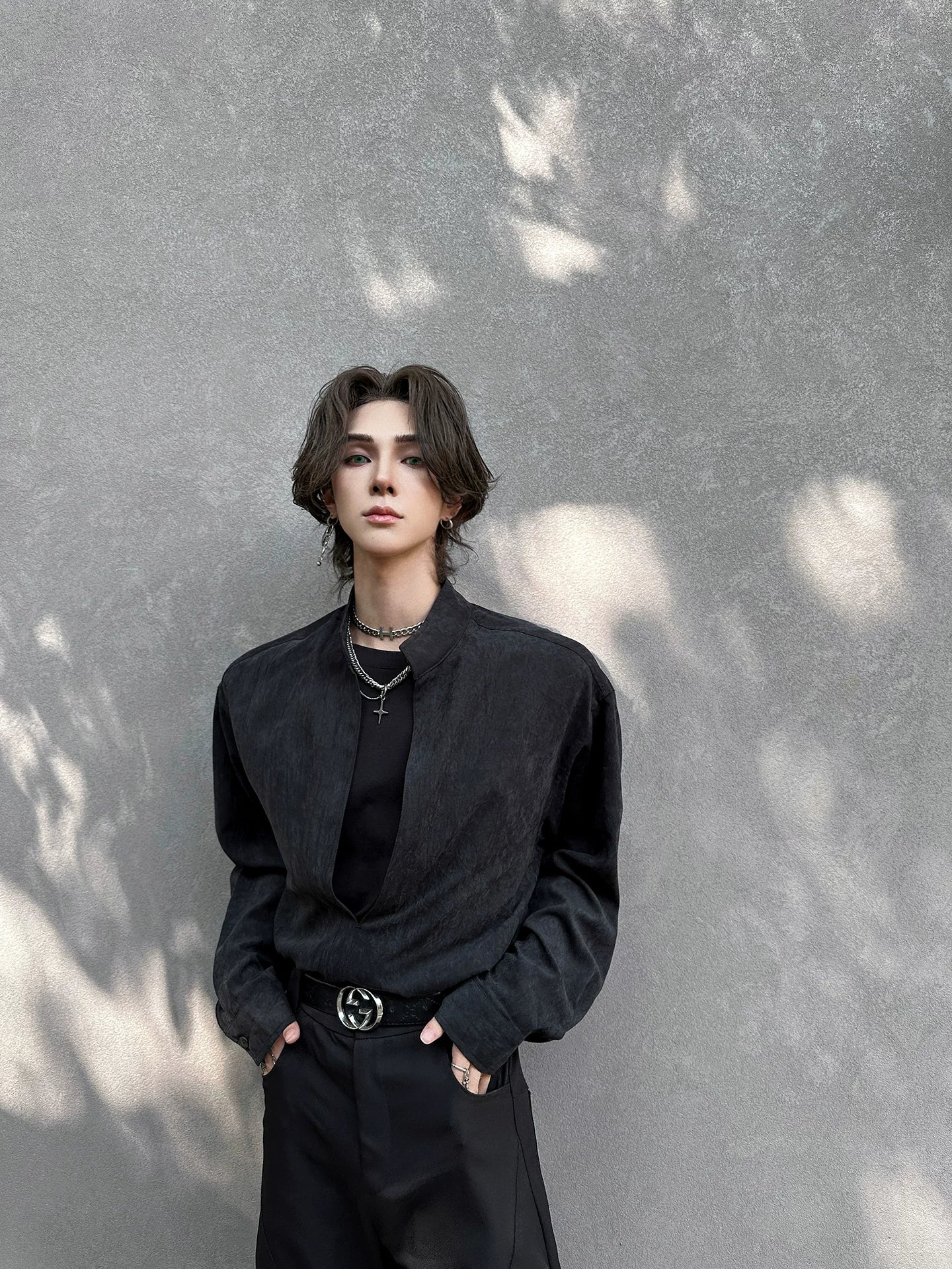 Trendy brand long-sleeve shirt for men - new spring design, relaxed fit, casual and stylish shirt for autumn sinclub6081