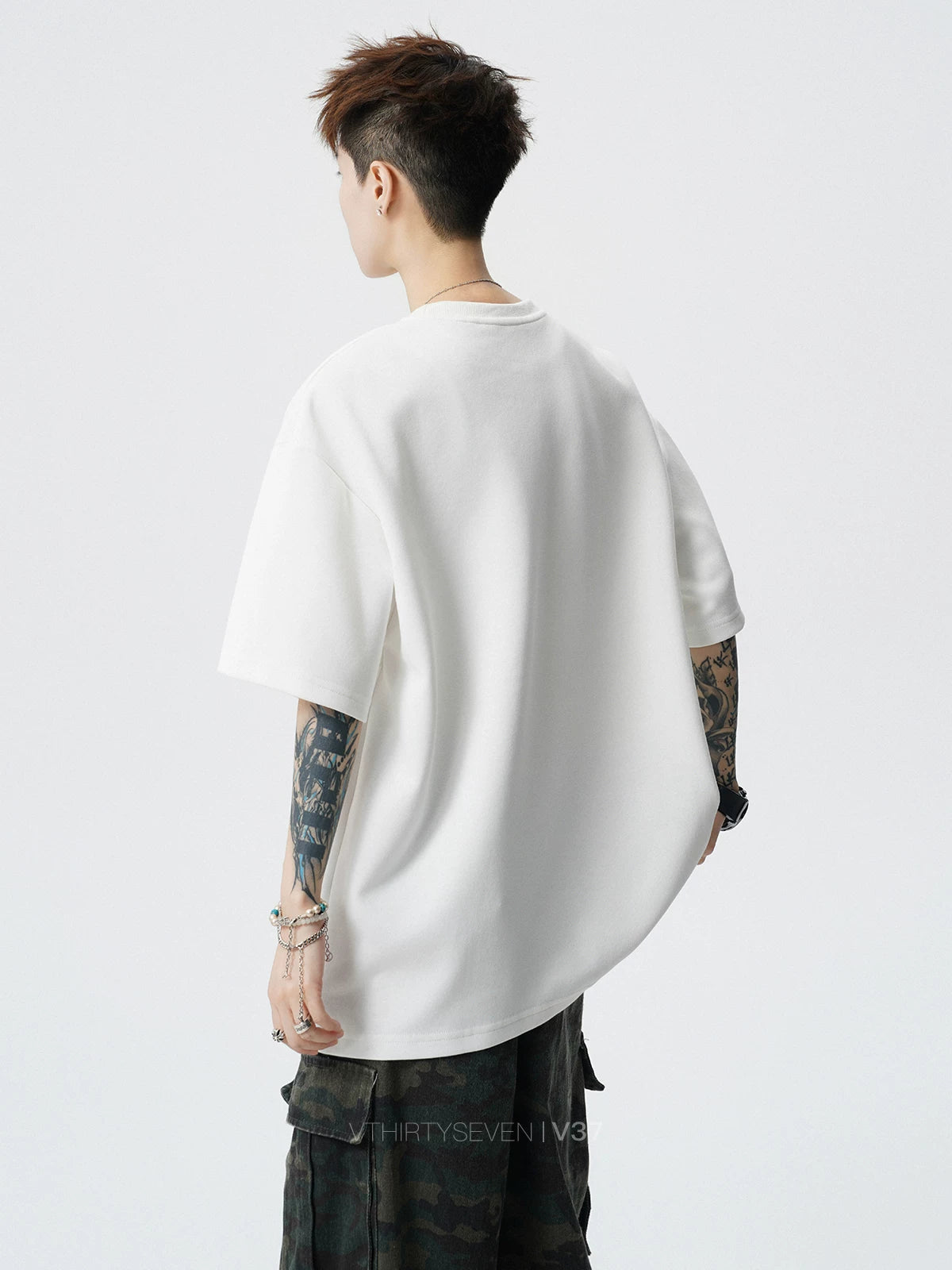 Studded Embroidered Oversized Streetwear T-Shirt