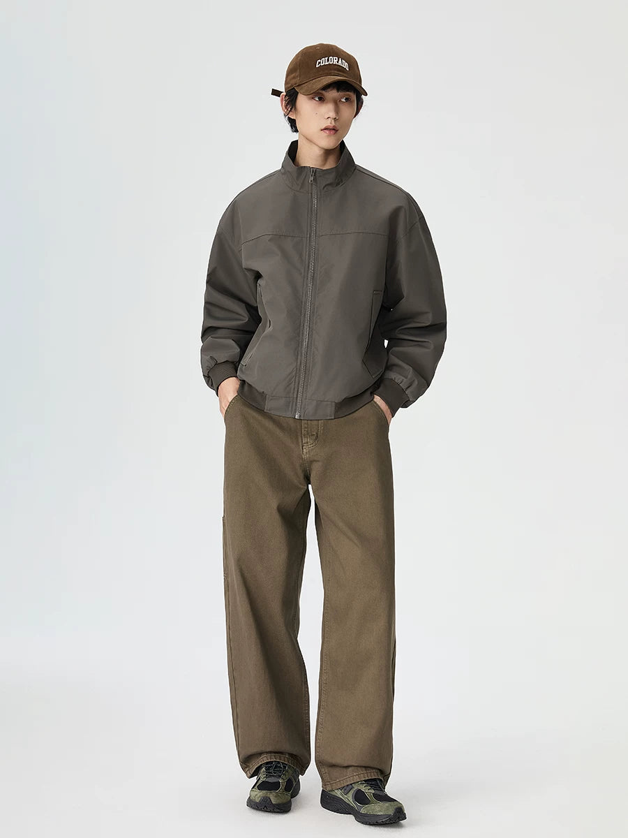 Short jacket men's loose coat stand-up collar WY075