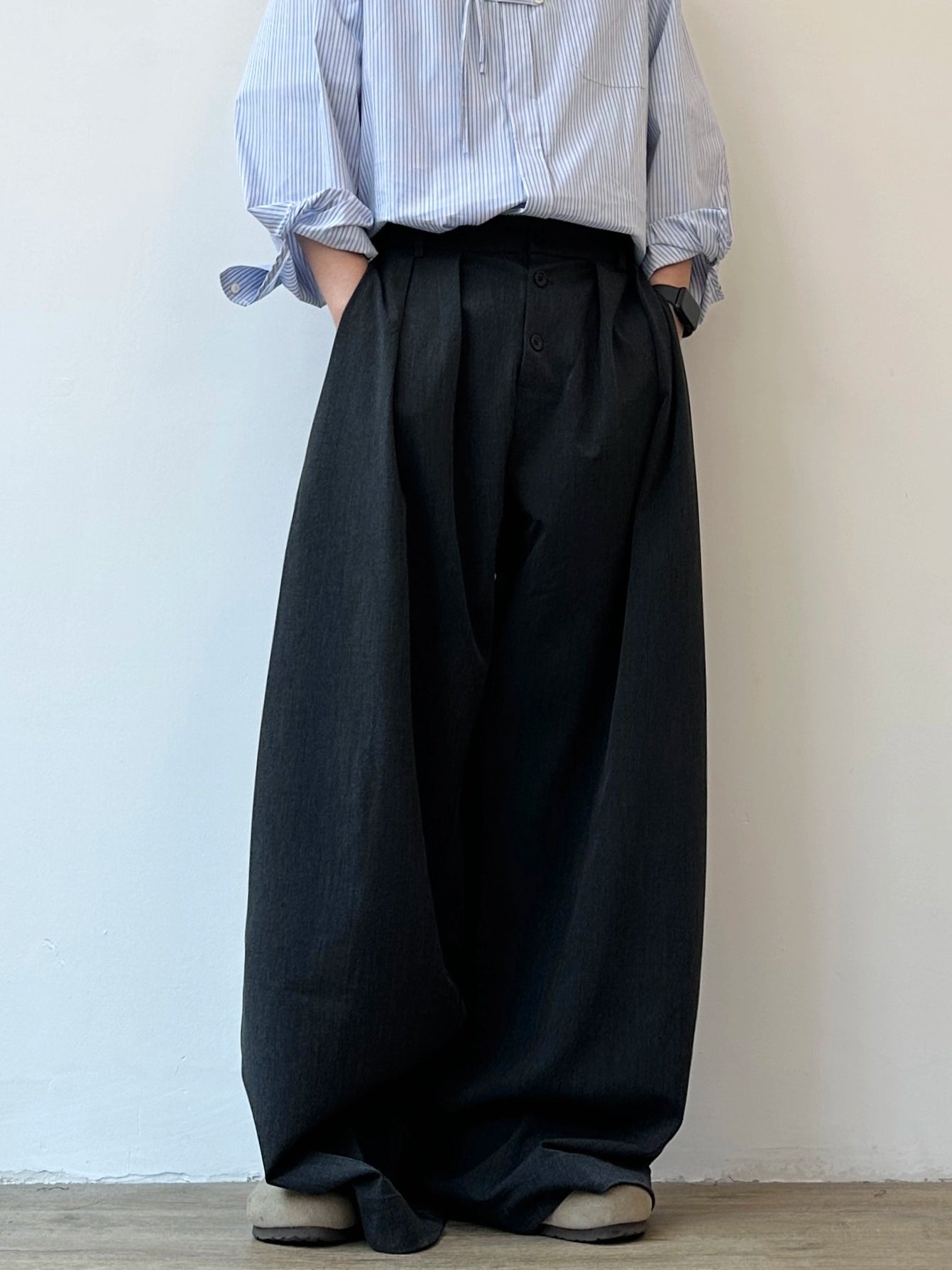 Straight wide-leg suit long pants SIN0916