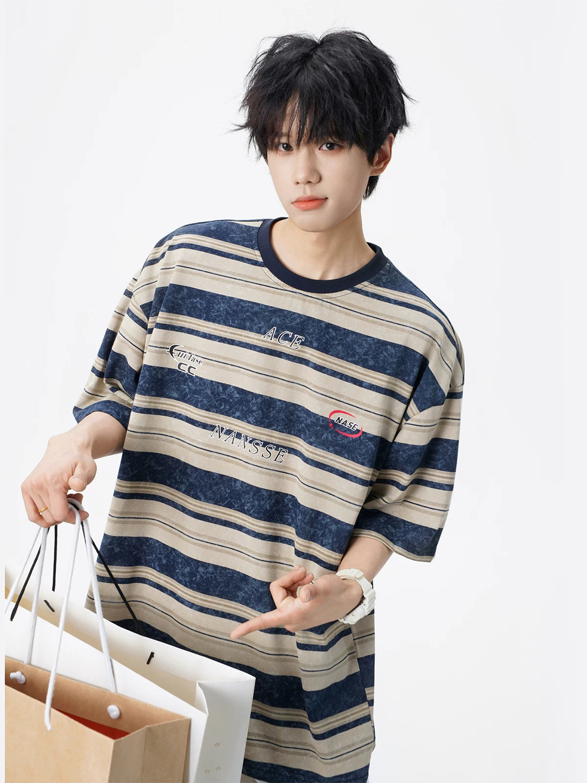 Striped short sleeve t-shirt SIN050