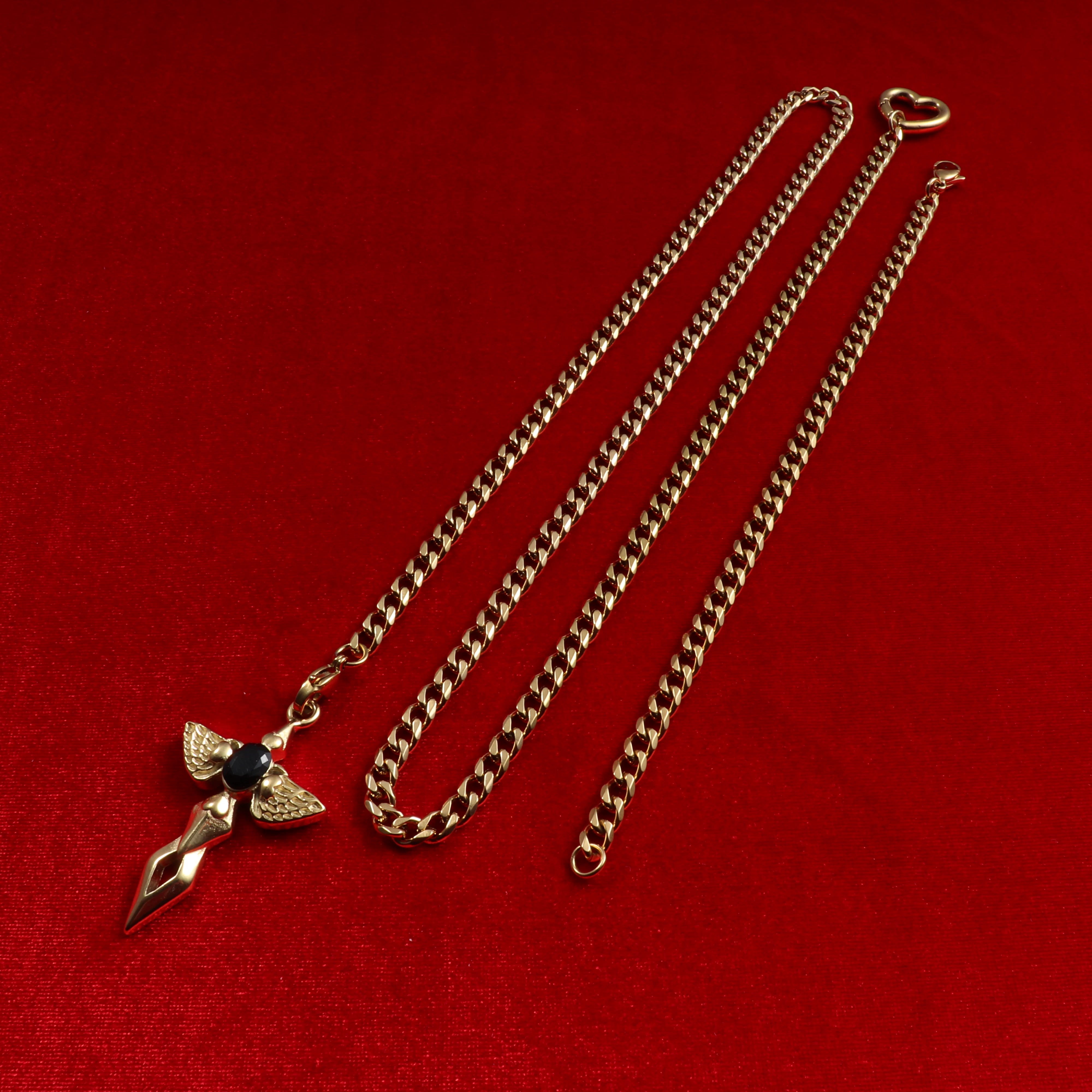 Angel Sword Collarbone Chain Accessory Necklace WY062