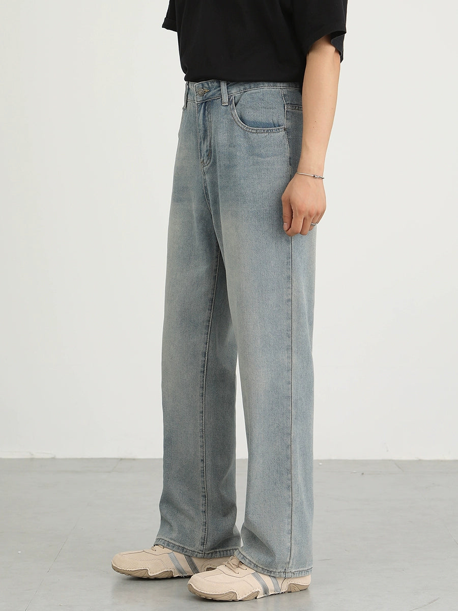 Washed and old versatile casual pants SIN0942