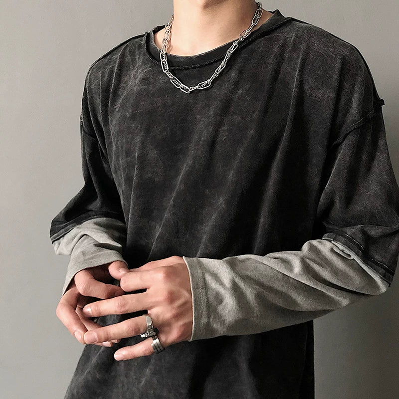 Casual thick chain wrap necklace new arrival trendy men's layered accessories clavicle chain niche jewelry hip hop titanium steel short style SIN078