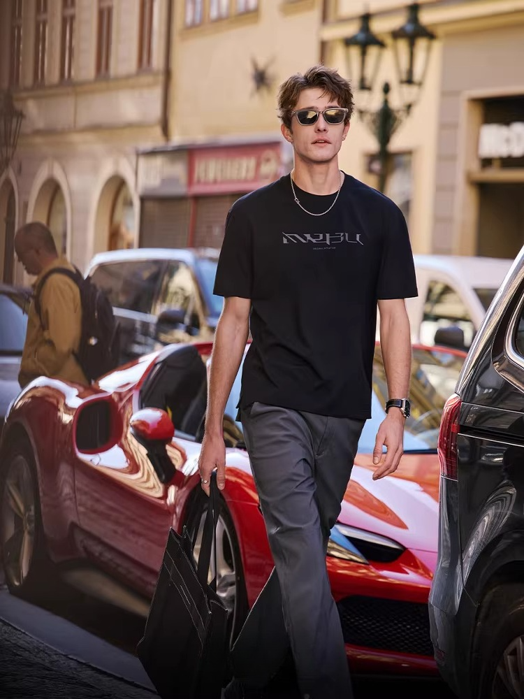 Short Sleeve T-Shirt Men's Top Summer Loose Fashion Half Sleeve Casual WY032