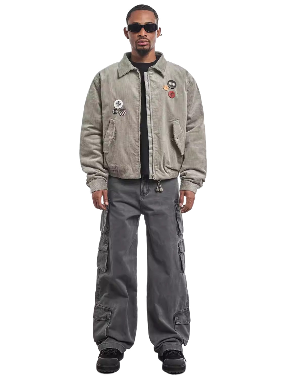 Old thickened corduroy cotton jacket SIN0818