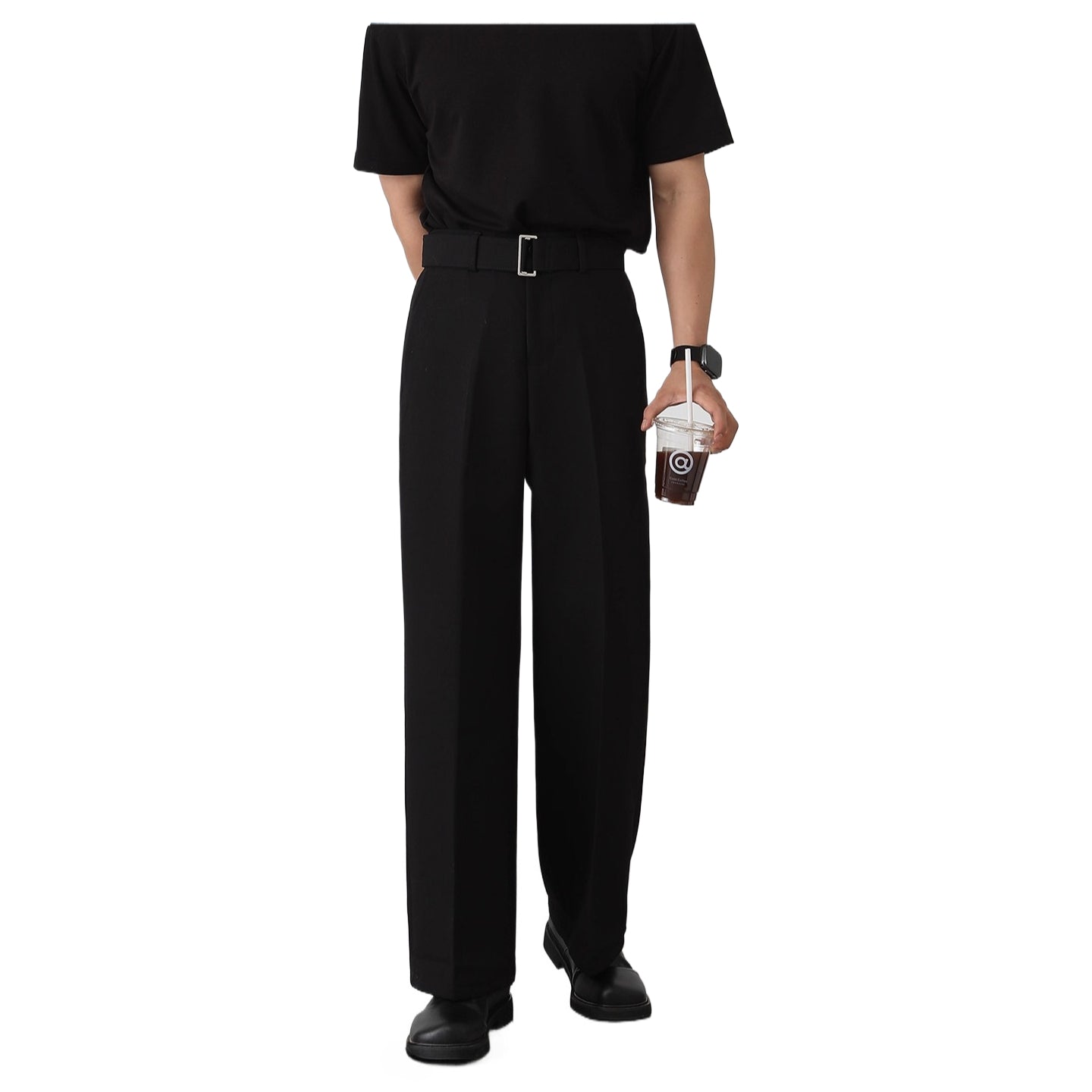 Brown straight casual trousers SIN0940