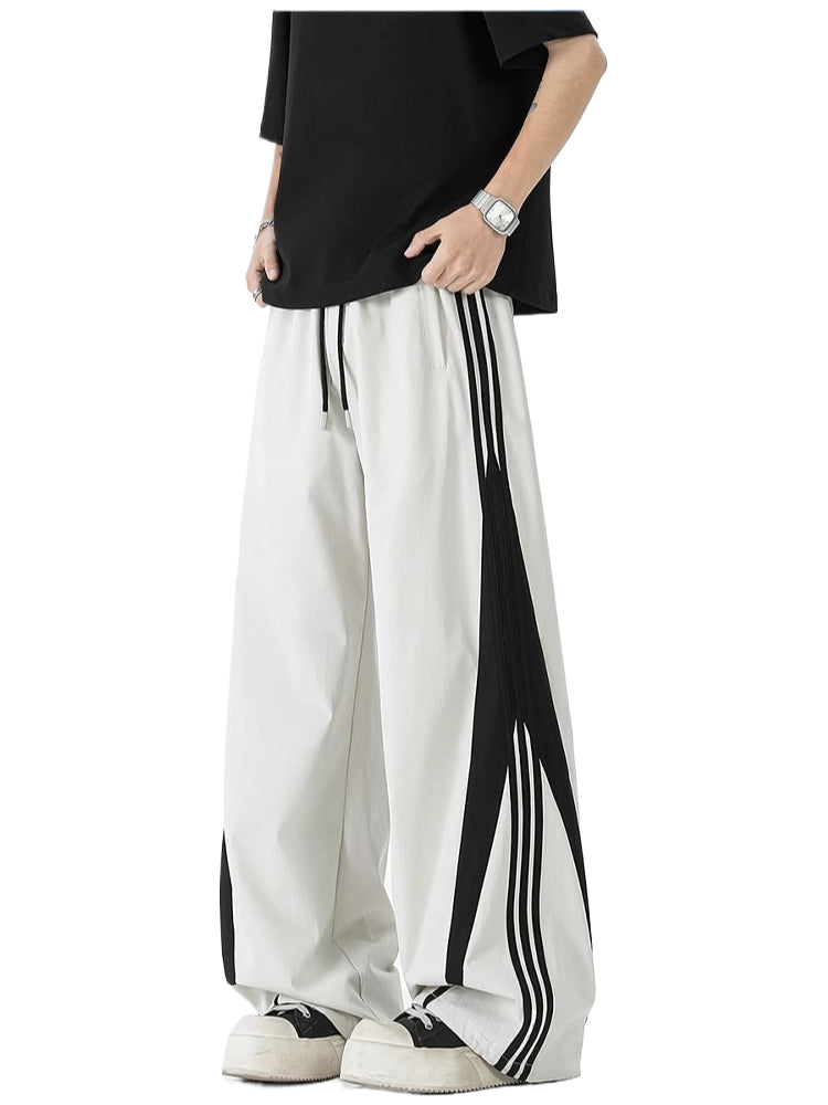 Striped American design niche casual pants SIN0985