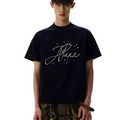 American retro original letter pearl short sleeve SIN042