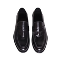Yuppie retro loafersmen washed horsehide slip-on leather shoes casual pointed toe derby shoes