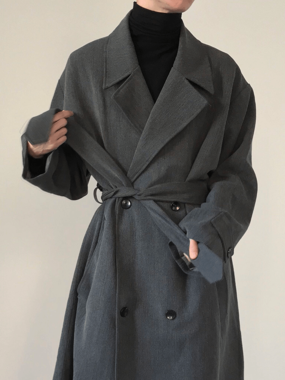 [COLN] Double Breasted Coat st1536