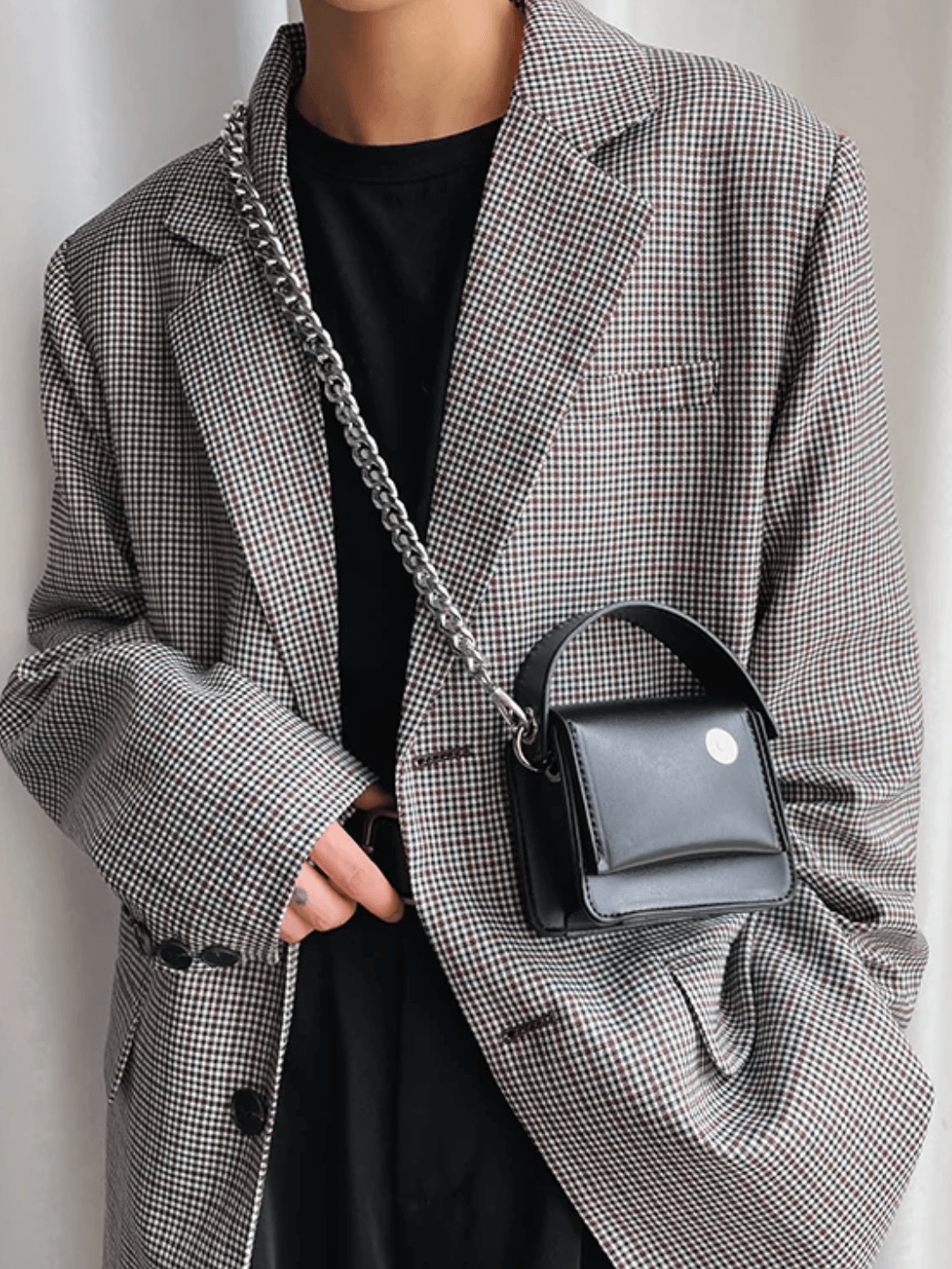 Chain small leather bag sinclub99220