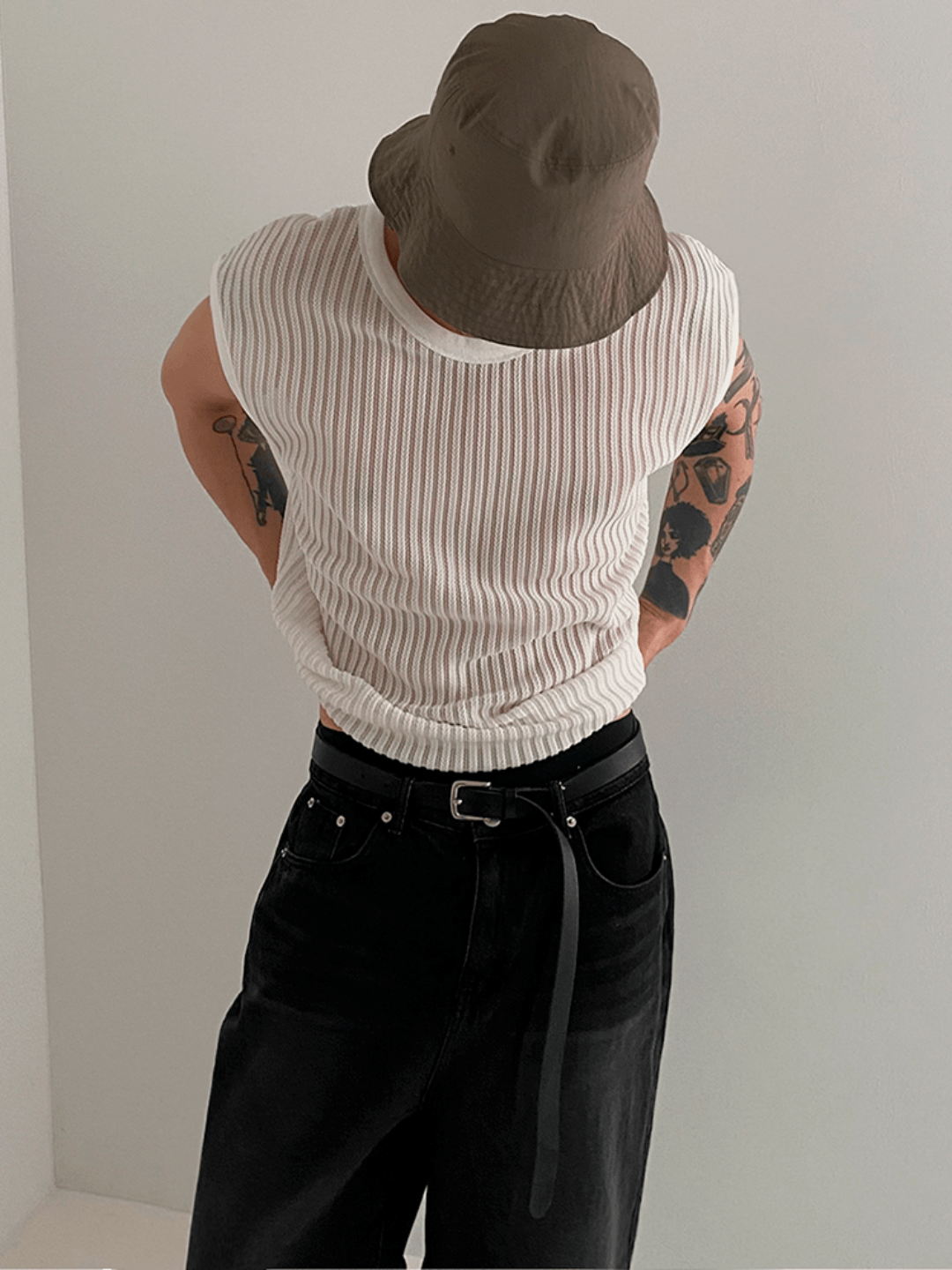 [MRCYC] Round Neck Sleeveless T-shirt st1679