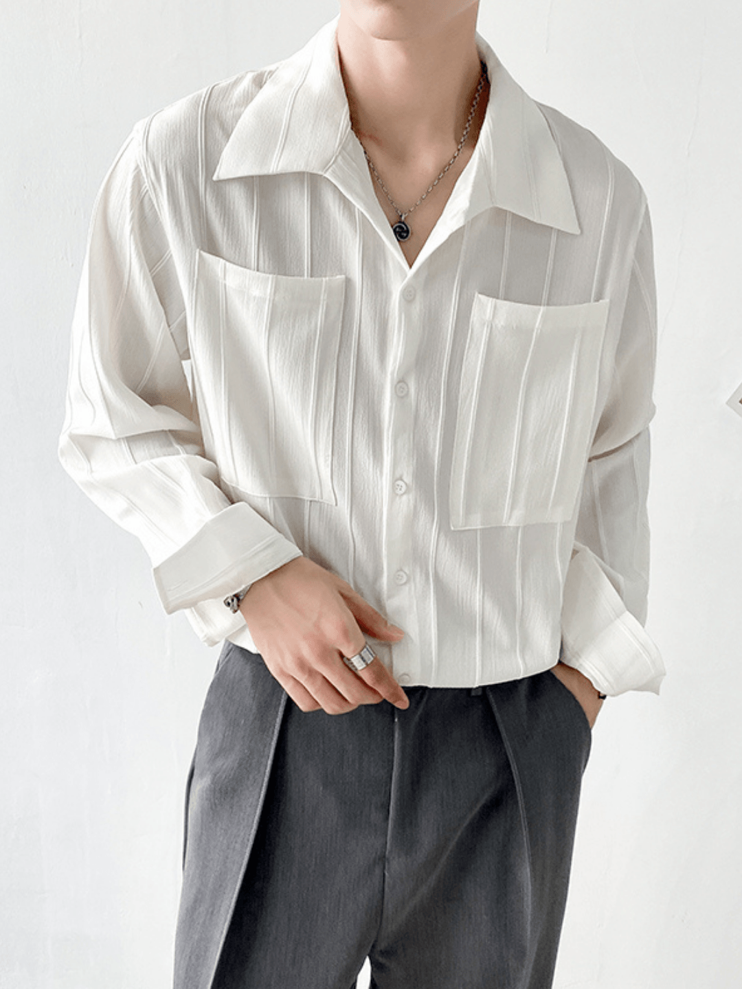[DAZIONSED] Simple casual shirt ST1100