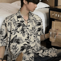 [JM HOMME] Tide Printed Short-sleeved Shirt st1747