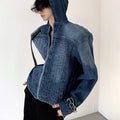 HIGH STREET HOODED DENIM JACKET sinclub1665