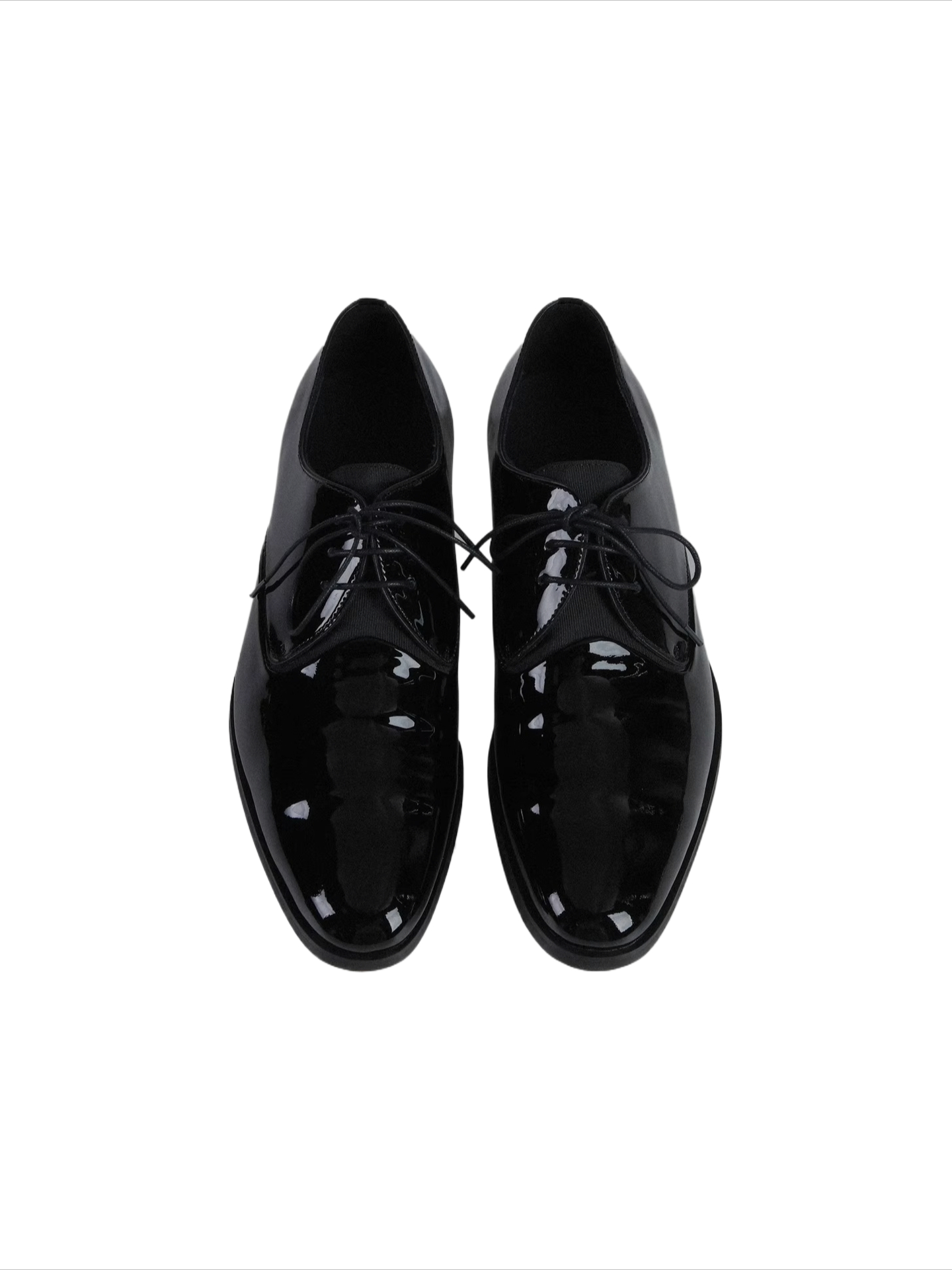 Thin bottom derby pointed toe glossy pleated patchwork western yuppie flatswork clothing oxford leather shoes
