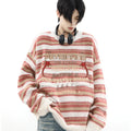 ROUND NECK PULLOVER SWEATER sinclub7755