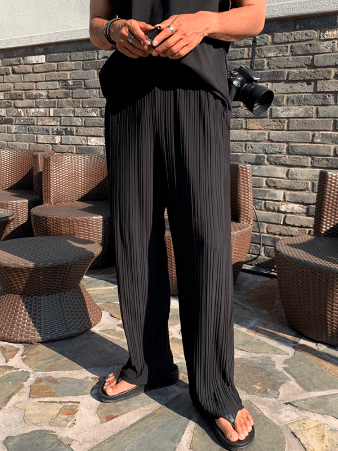 [MRCYC] Straight Pleated Pants st1223