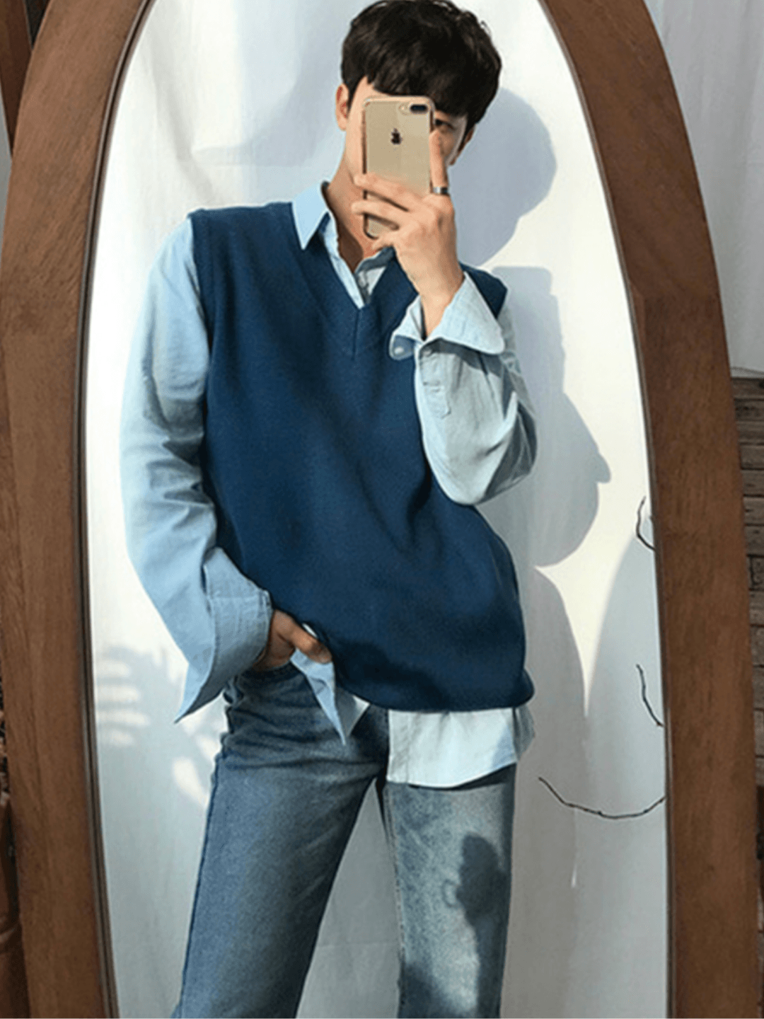 [MRCYC] Color V Neck Vest st1040