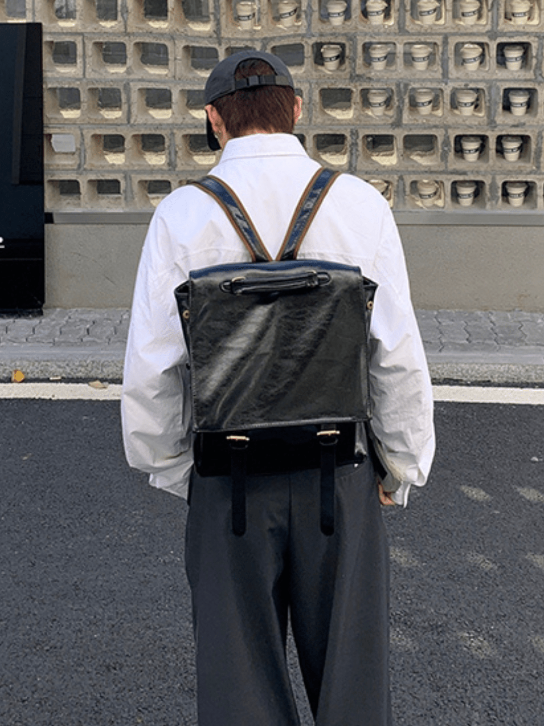 Leather British Backpack st1863