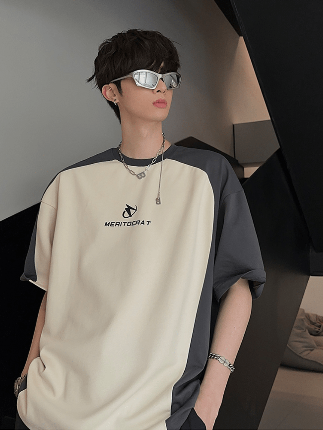 [JH HOMME] loose summer half-sleeve design t-shirt st2258