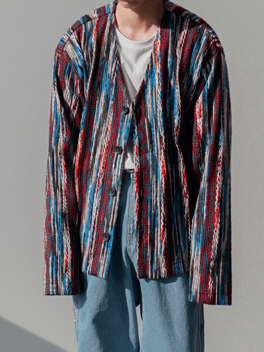 [MRCYC] Middle Color Design Cardigan ST1528