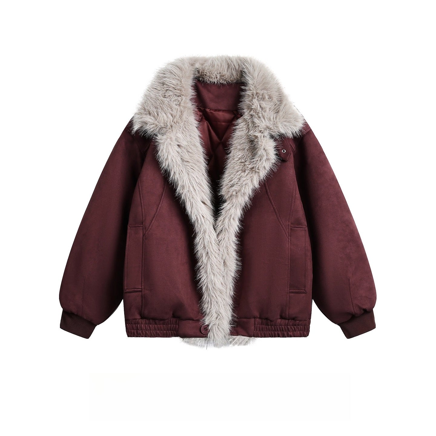 American retro suede seat mountain carving cotton clothes men's and women's trendy brand winter couple warm versatile cotton-padded clothes SIN0901