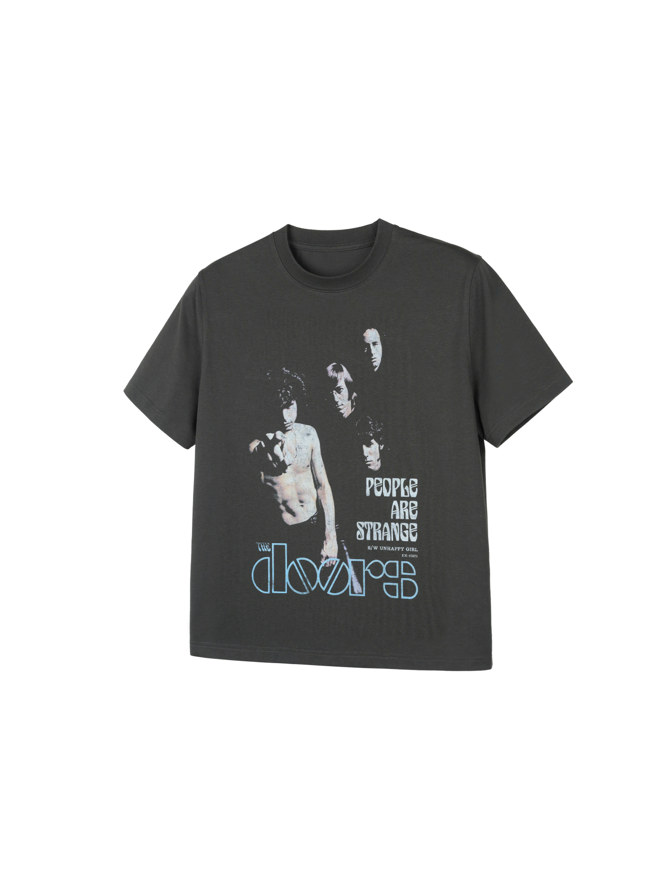 Gates band printing tee solona cool fit right shoulder round neck casual short sleeve t-shirt men somclub3198